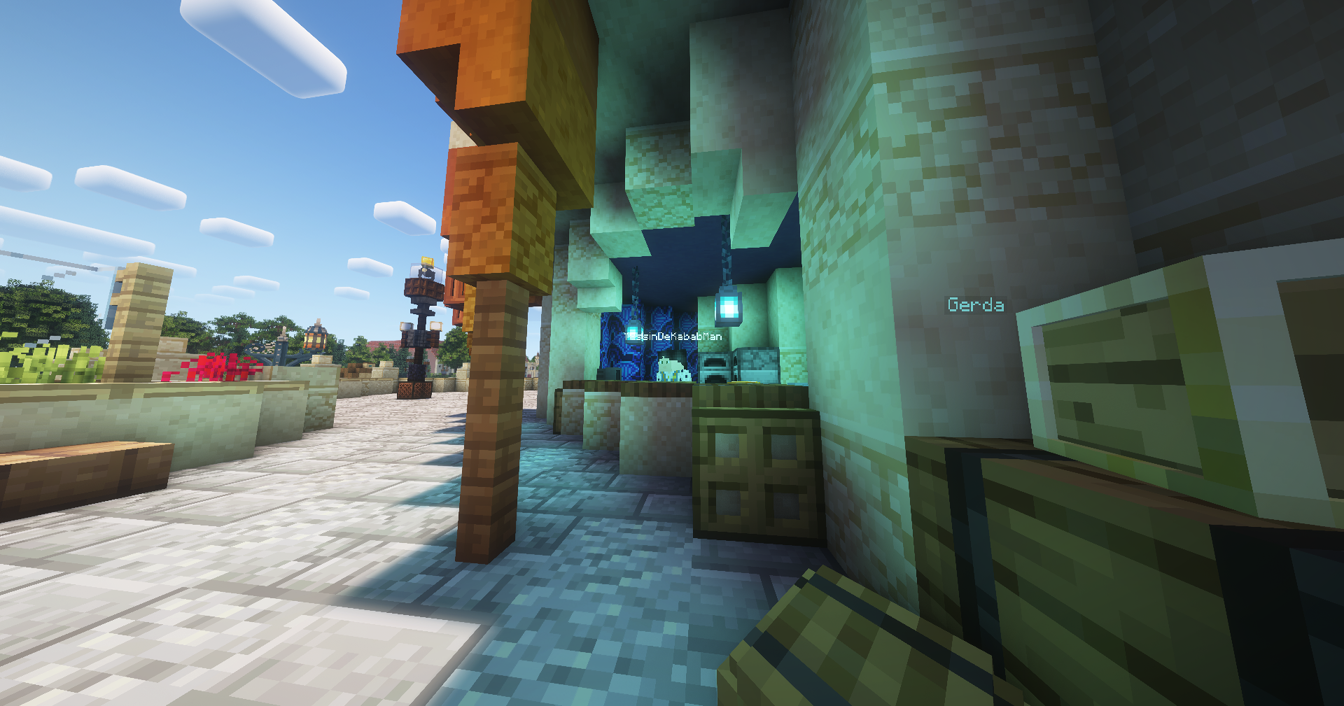 Terras aan het water